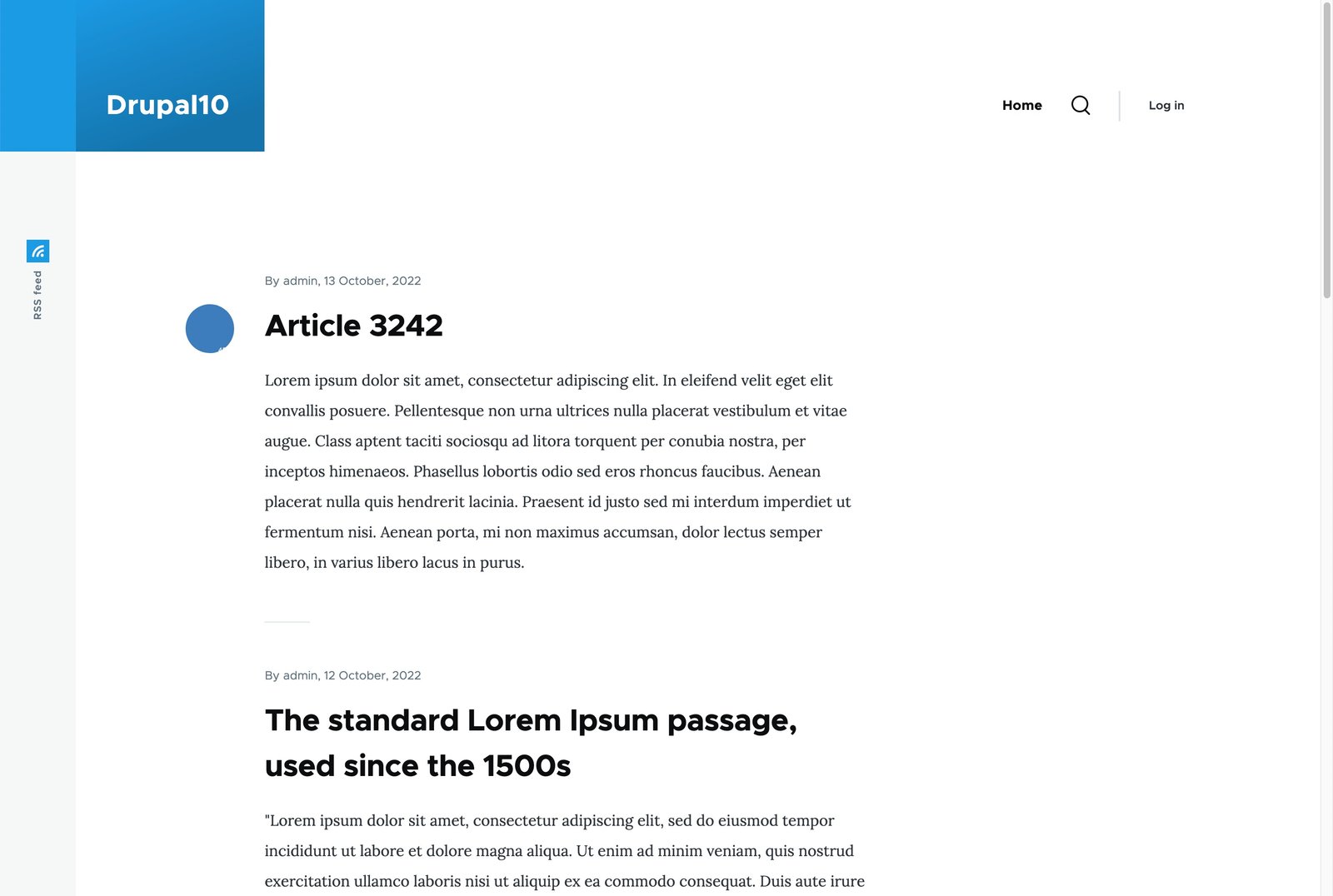 new drupal 10 default website theme